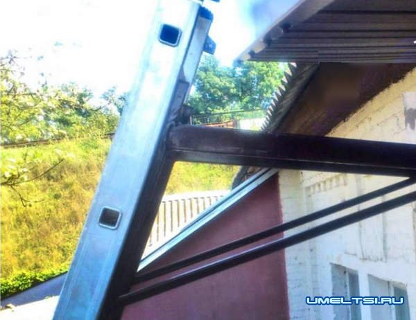 Изготовление садовой лестницы с упором