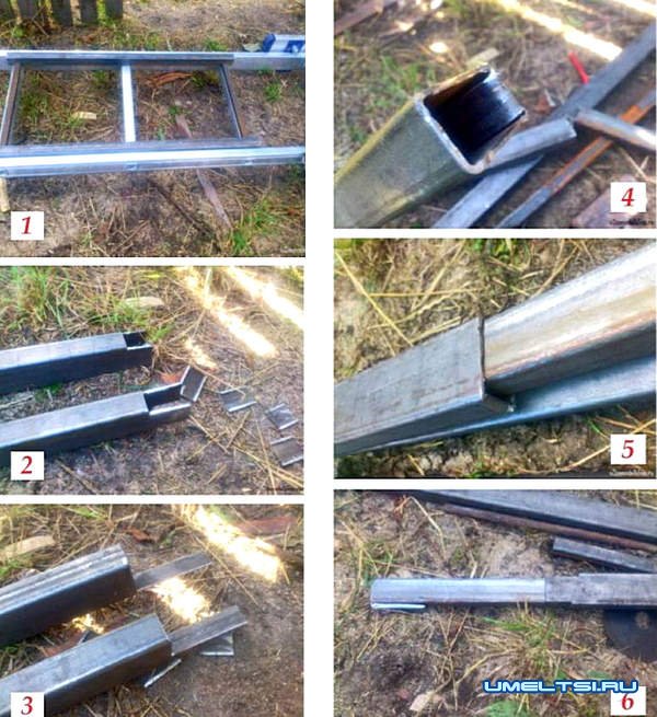 Изготовление садовой лестницы с упором