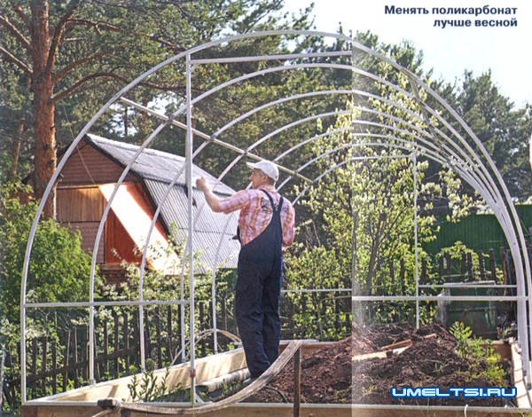 Как укрепить арочную теплицу