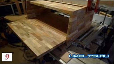 Изготовление хлебницы из обрезков досок Изготовление хлебницы из обрезков досок