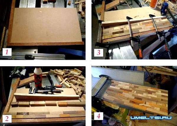 Изготовление хлебницы из обрезков досок Изготовление хлебницы из обрезков досок