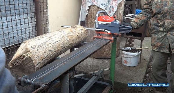 Далаем мини пилораму из бензопилы Далаем мини пилораму из бензопилы