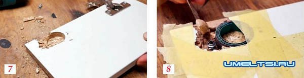 Ремонт и реставрация деталей мебели из ДСП