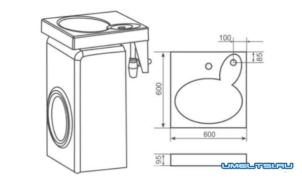 Раковина над стиральной машиной Раковина над стиральной машиной