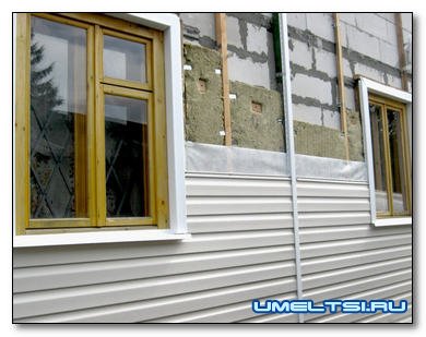 Утепление и отделка стен сайдингом