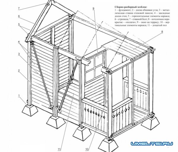 Как построить хозблок
