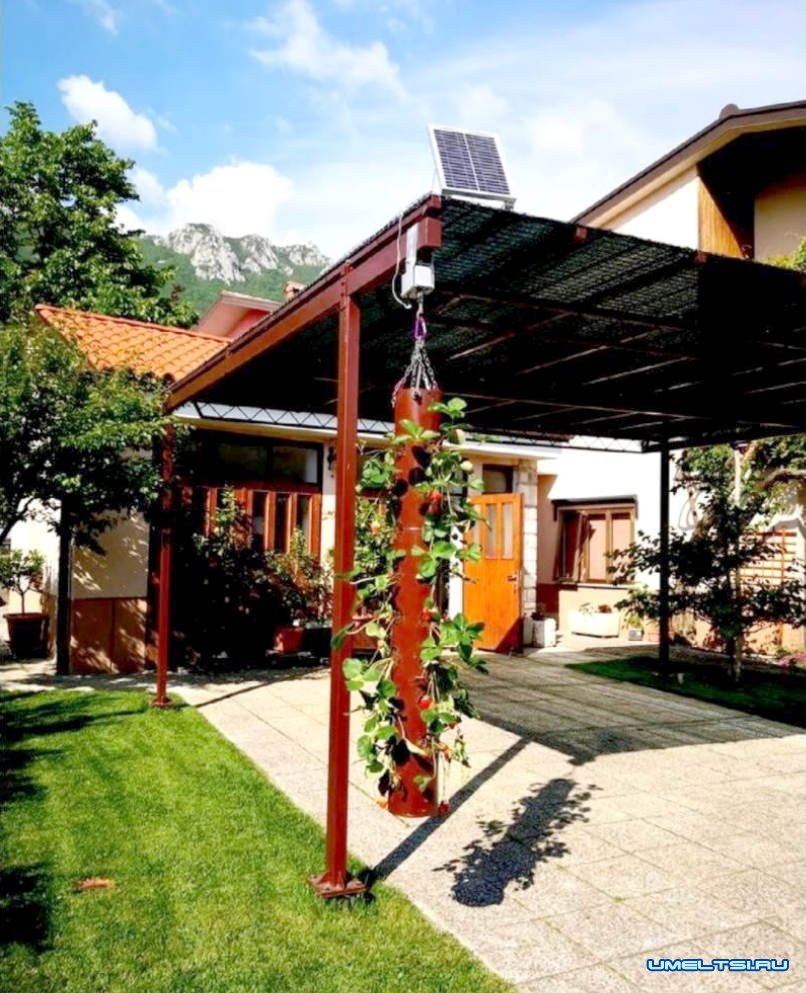 Как сделать подвесную вращающуюся грядку