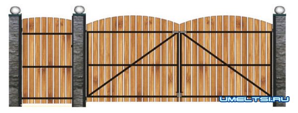 Как сделать деревянные ворота Как сделать деревянные ворота