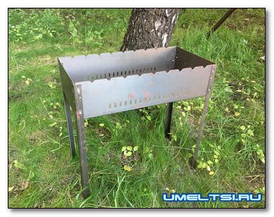 амодельный разборный мангал